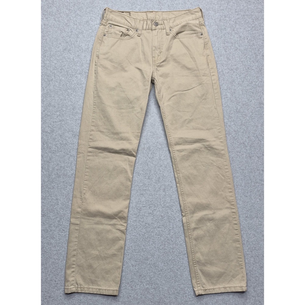 Levi's 514 Jeans Mens 29x32 Beige Tan Straight Leg Denim Waterless Casual Pants
